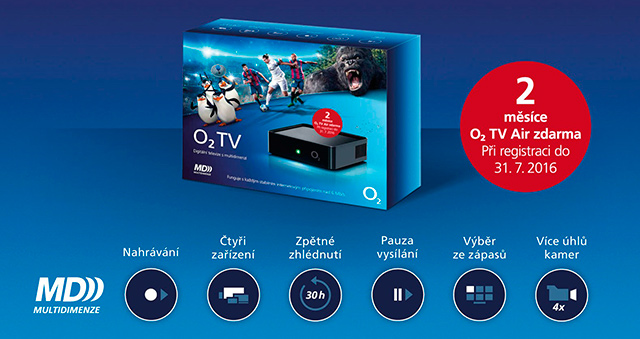 Mobilní O2 TV na 2 měsíce zdarma